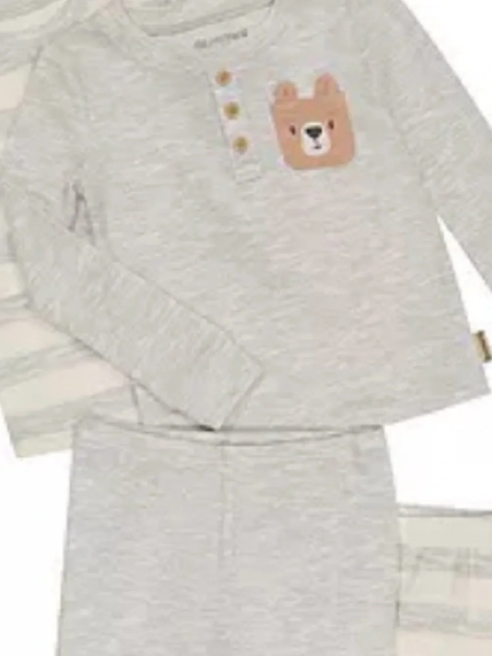 BEARPAW 2 piece pajama set size toddler boys 3T